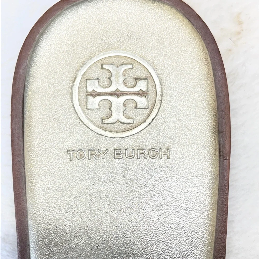 Tory Burch Gold Thong Sandals‎